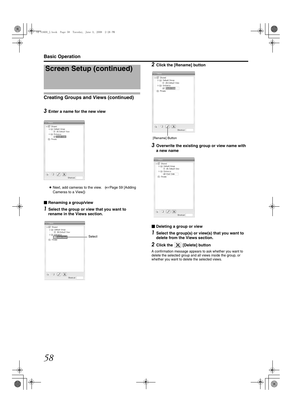 Screen setup (continued) | JVC VR-N1600E User Manual | Page 66 / 158