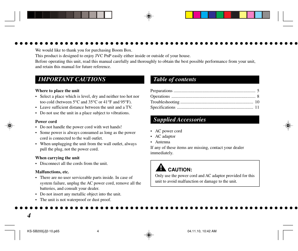 JVC KS-SB200 User Manual | Page 4 / 12