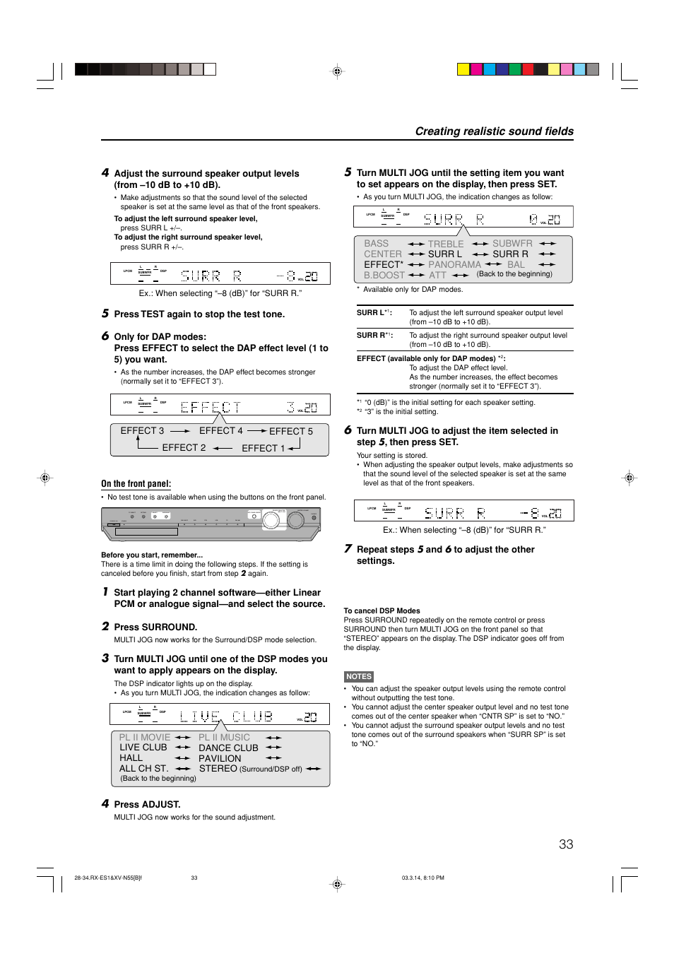 Creating realistic sound fields | JVC XV-N55SL User Manual | Page 38 / 75