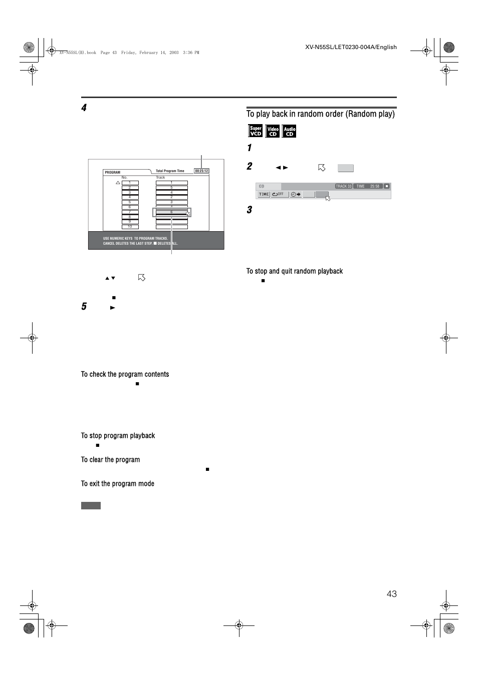 Advanced operations | JVC XV-N55SL User Manual | Page 48 / 75