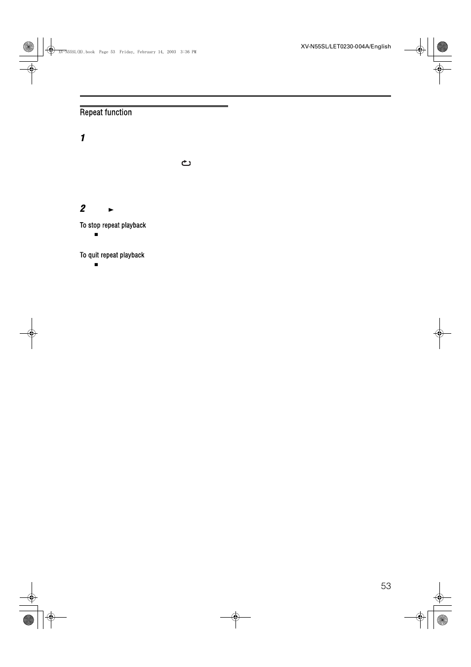 Repeat function | JVC XV-N55SL User Manual | Page 58 / 75