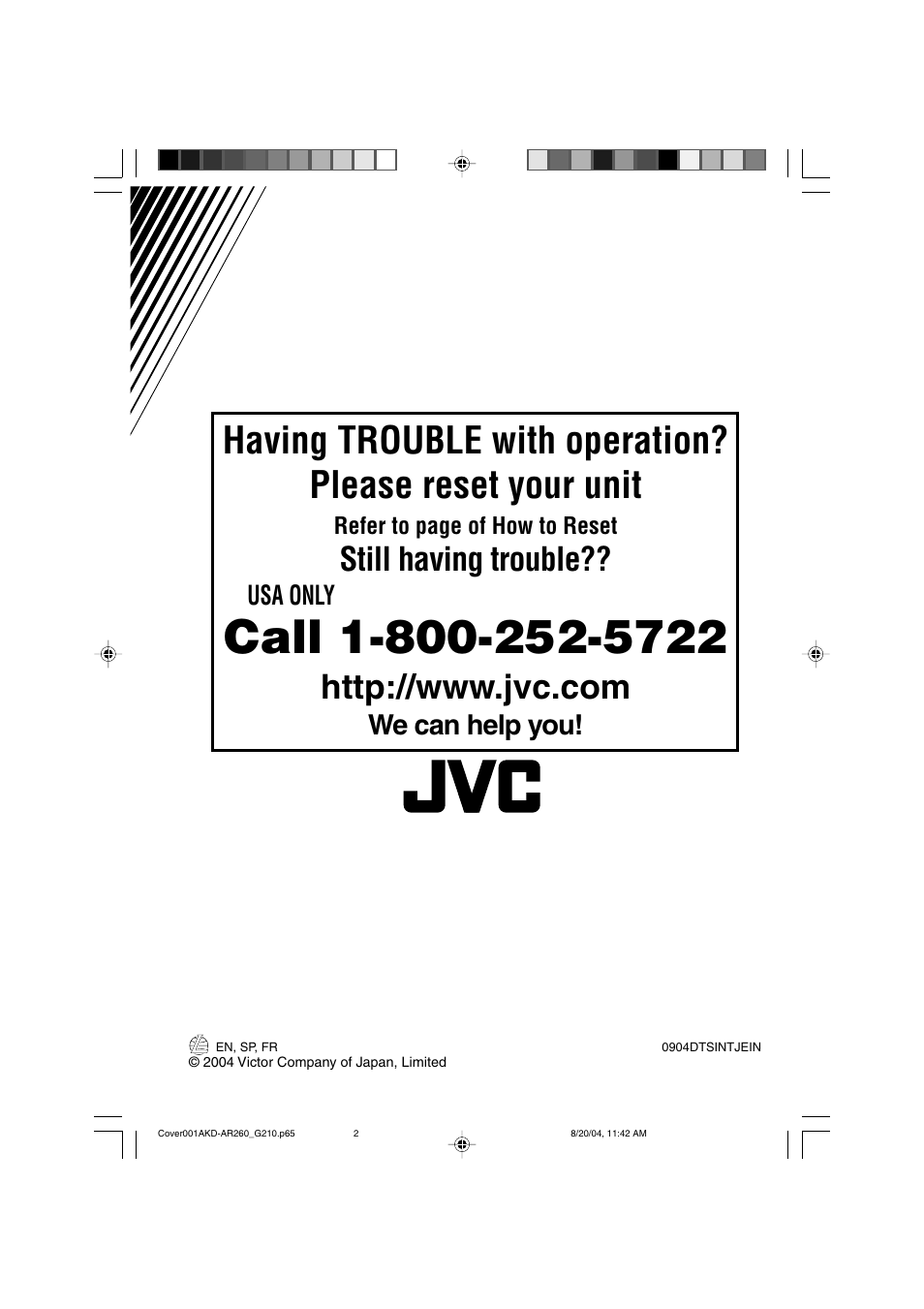 Still having trouble, We can help you | JVC KD-G210 User Manual | Page 24 / 28