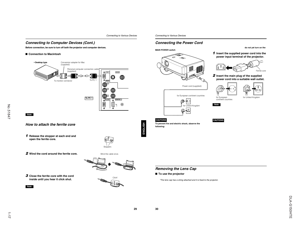 JVC DLA-G150HTE User Manual | Page 17 / 40
