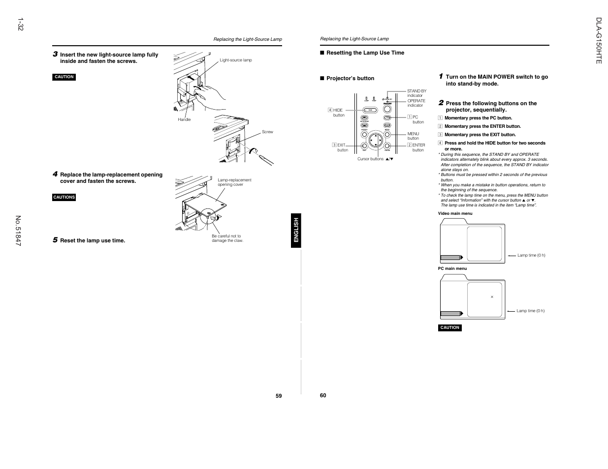 JVC DLA-G150HTE User Manual | Page 32 / 40