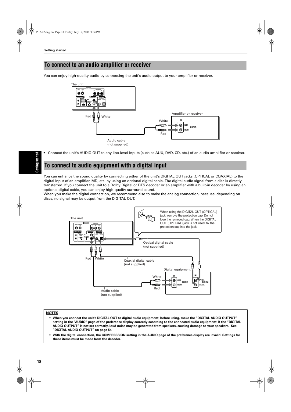Getting started | JVC XV-M512SL User Manual | Page 20 / 68