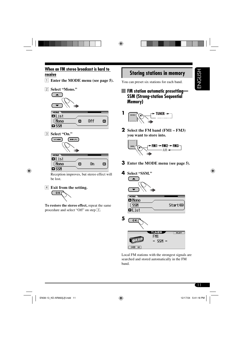 JVC KD-AR860 User Manual | Page 11 / 56