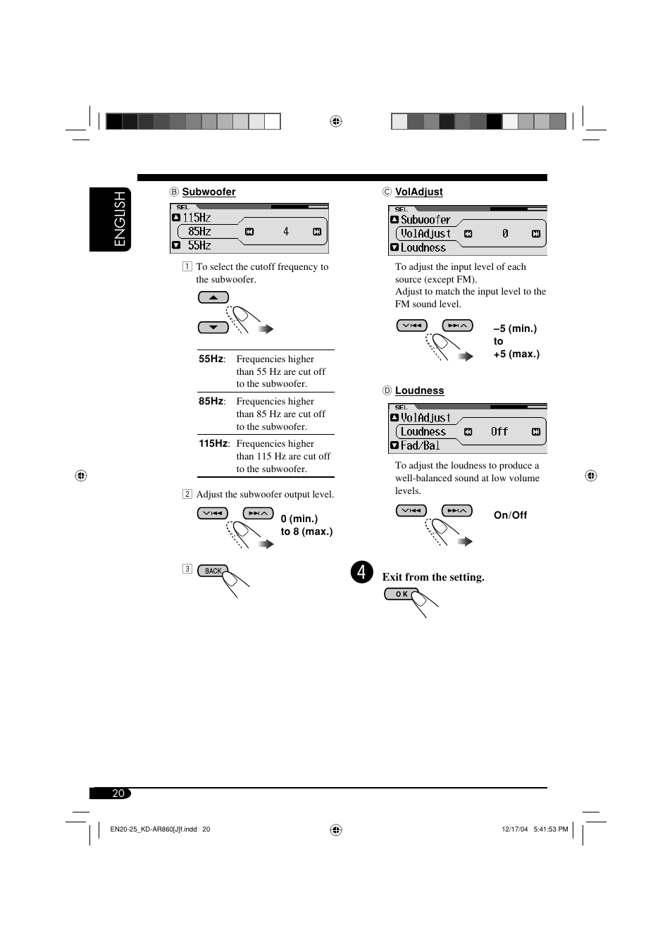 English | JVC KD-AR860 User Manual | Page 20 / 56