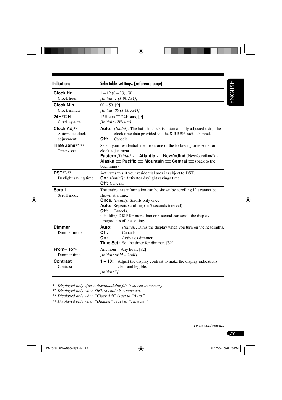 English | JVC KD-AR860 User Manual | Page 29 / 56