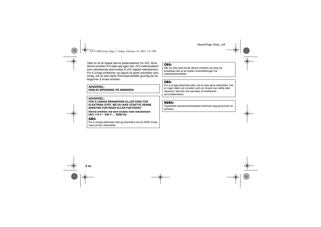 JVC AA-V200E User Manual | Page 53 / 80