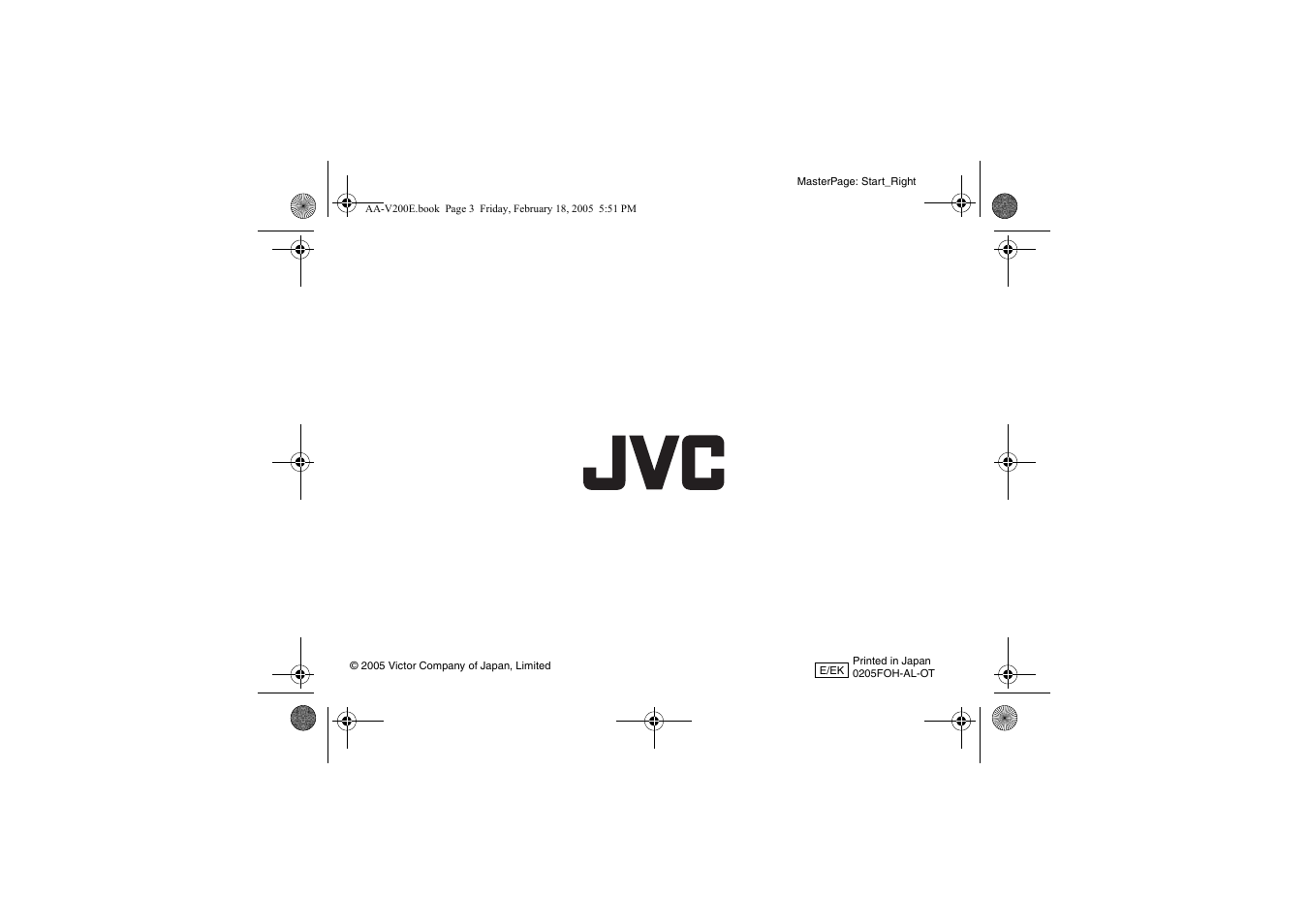 JVC AA-V200E User Manual | Page 80 / 80