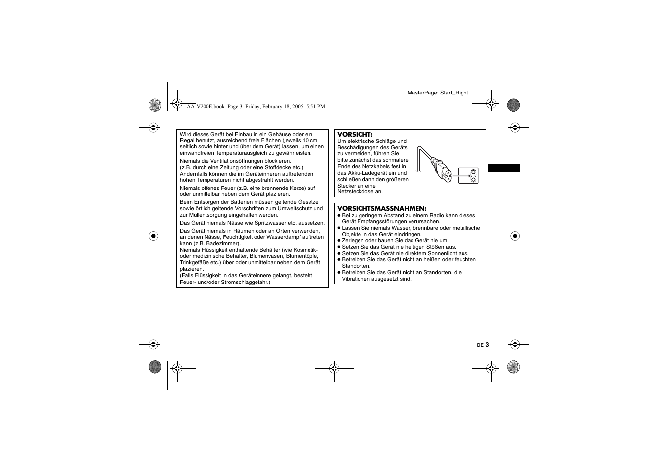 JVC AA-V200E User Manual | Page 9 / 80