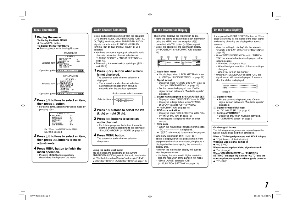 JVC DT-V17L3D User Manual | Page 7 / 24