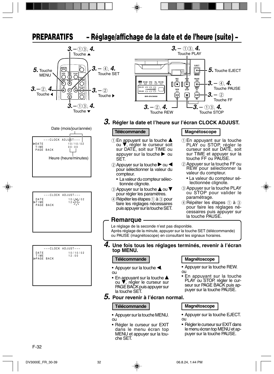 Remarque | JVC BR-DV600AE User Manual | Page 174 / 356