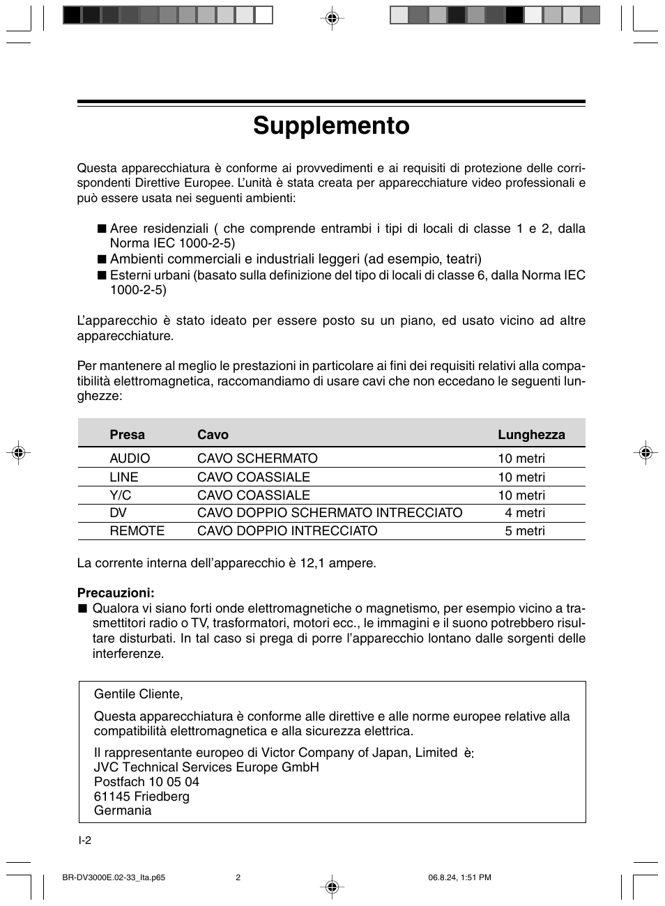 Supplemento | JVC BR-DV600AE User Manual | Page 286 / 356