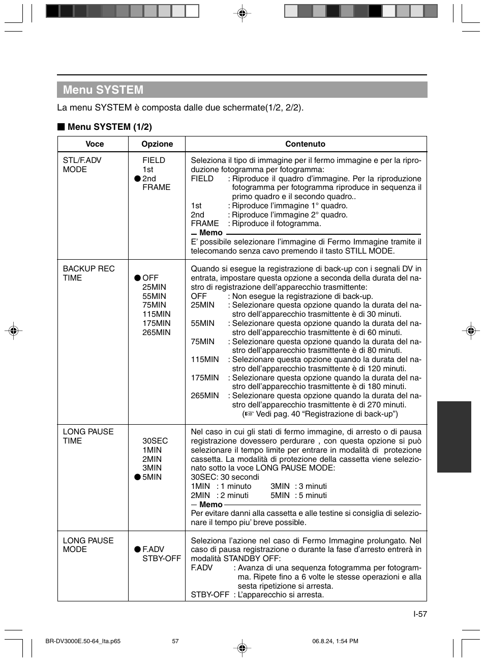 Menu system | JVC BR-DV600AE User Manual | Page 341 / 356