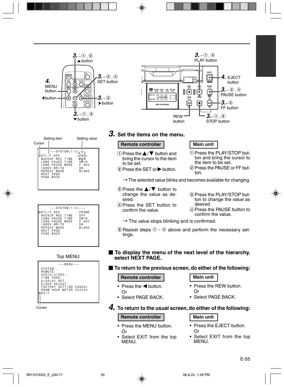 JVC BR-DV600AE User Manual | Page 55 / 356