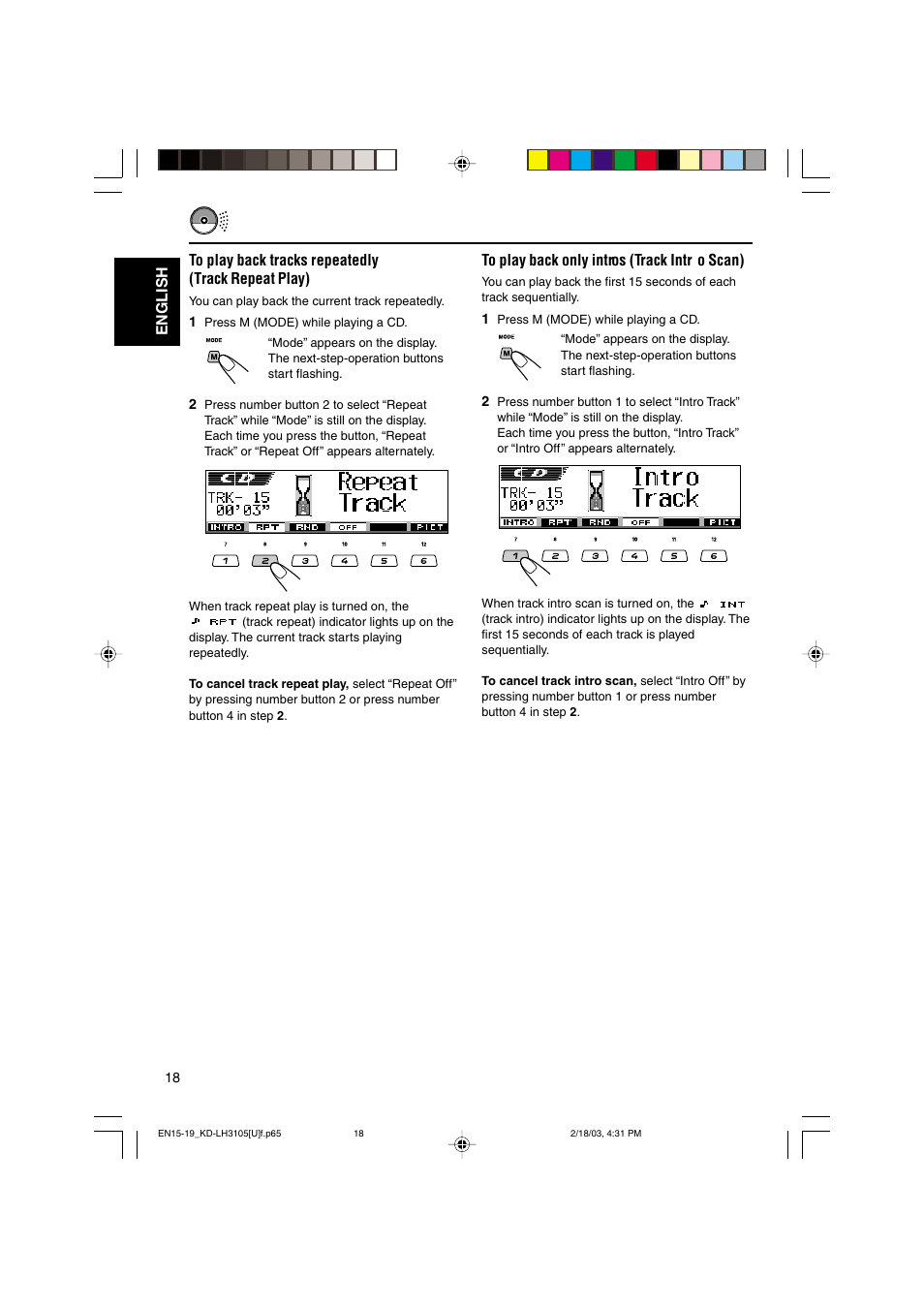 JVC KD-LH3105 User Manual | Page 18 / 65
