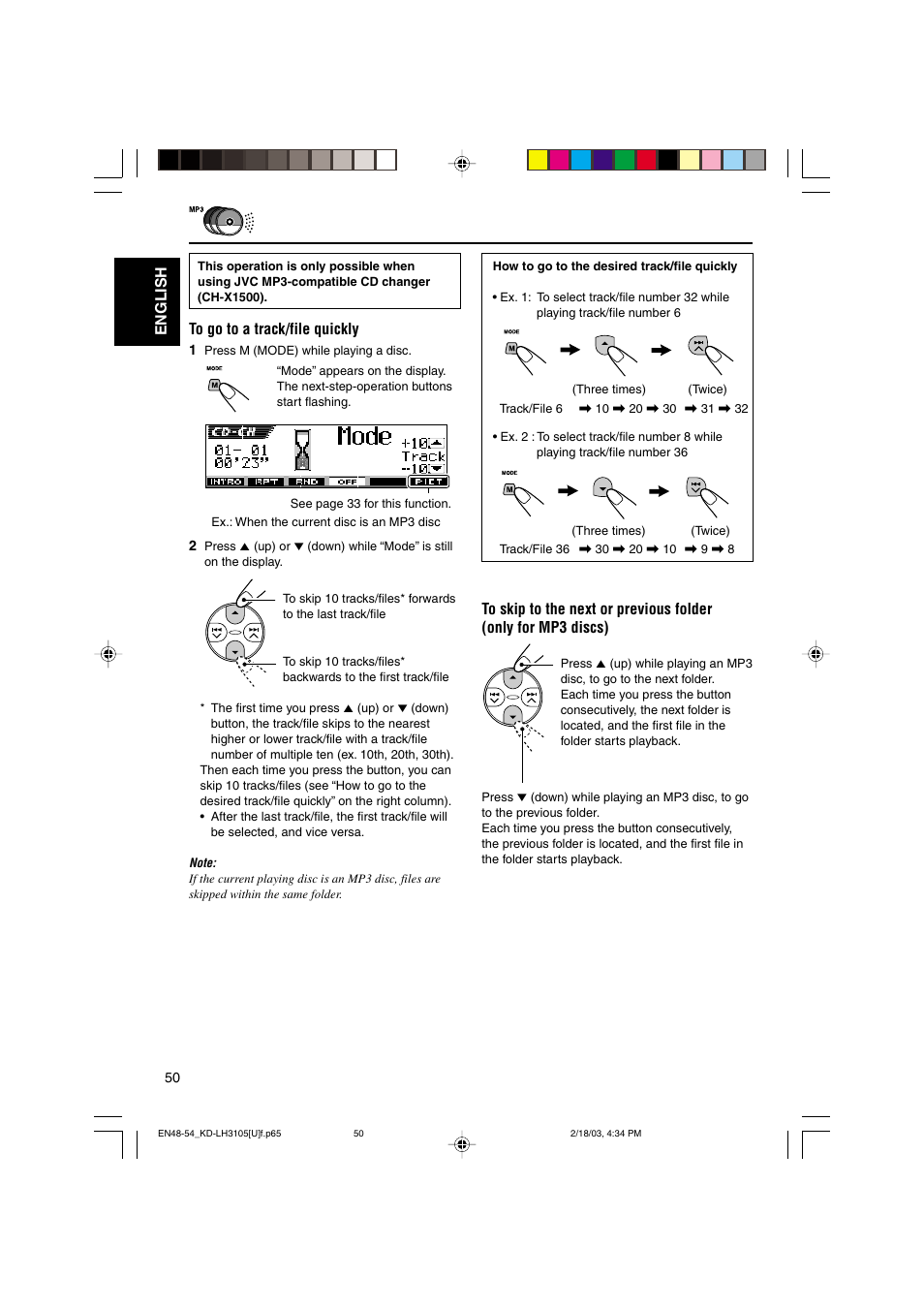 English | JVC KD-LH3105 User Manual | Page 50 / 65
