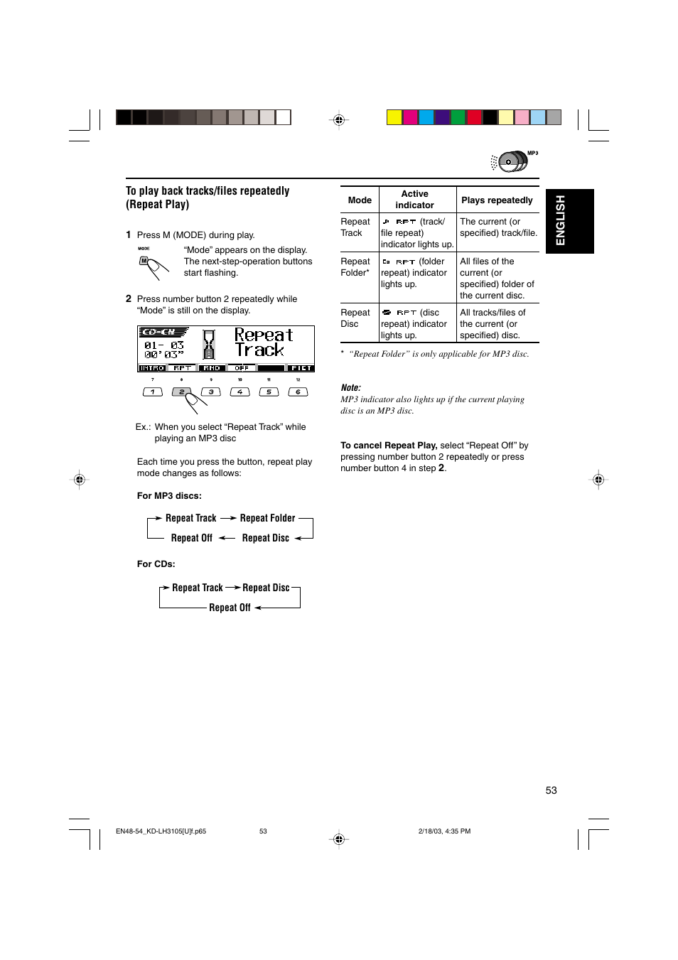English | JVC KD-LH3105 User Manual | Page 53 / 65