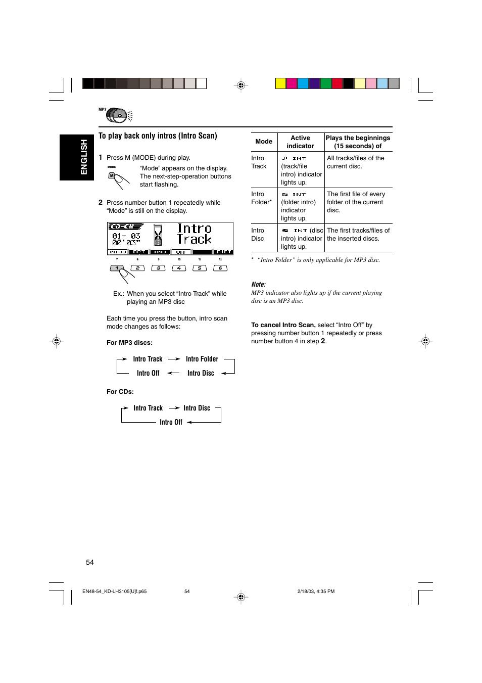 English | JVC KD-LH3105 User Manual | Page 54 / 65