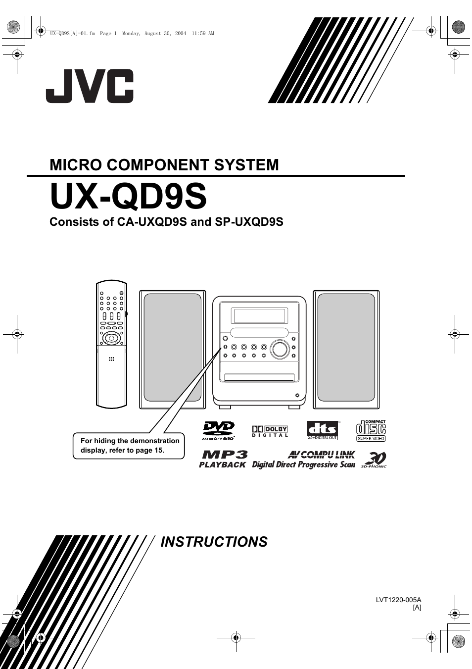 JVC CA-UXQD9S User Manual | 174 pages