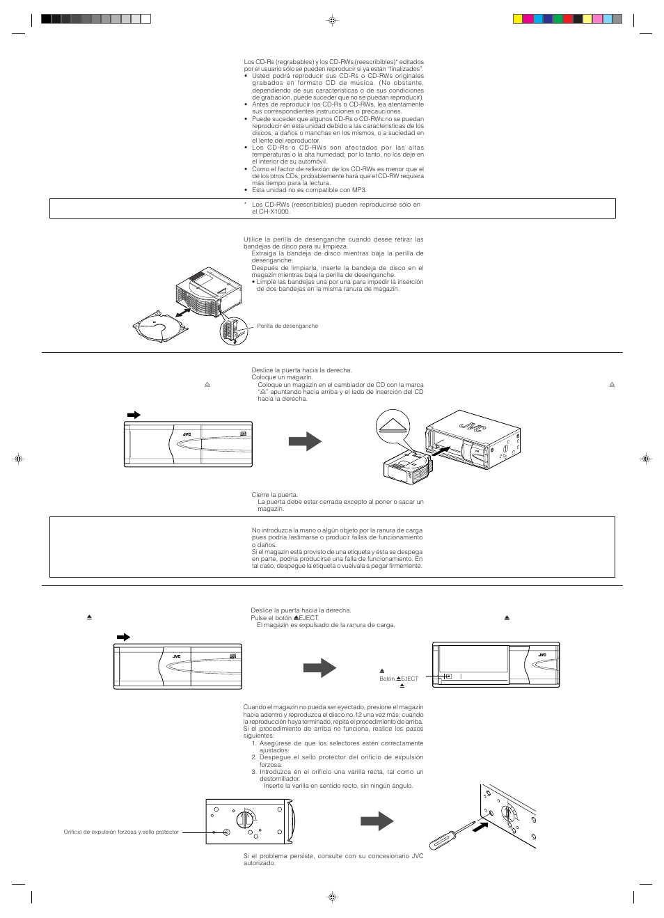 Compact disc changer, Comp act d isc ch anger ch-x1 000 | JVC CH-X1000/X400 User Manual | Page 6 / 6