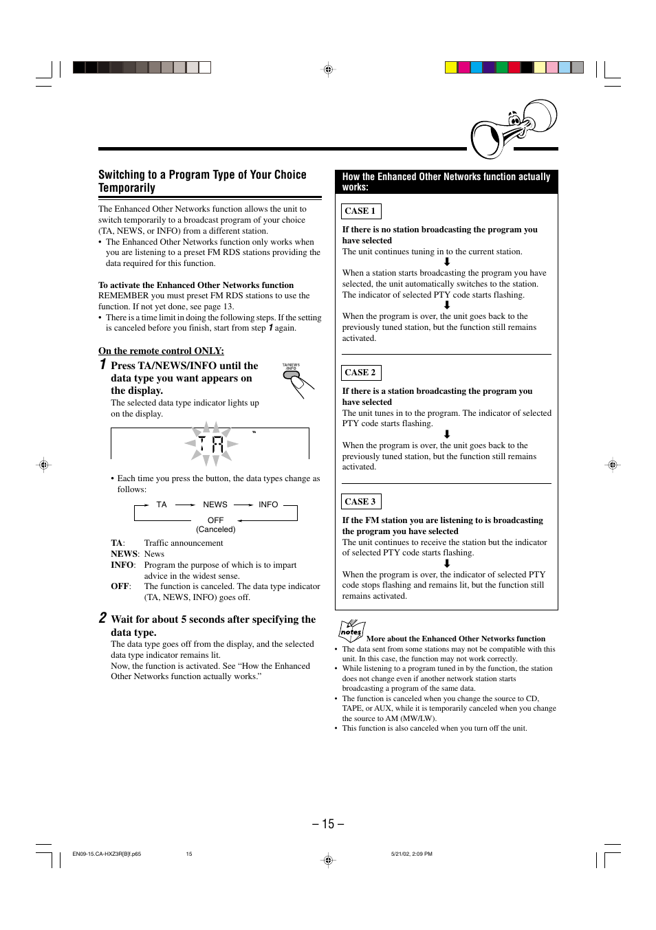 JVC CA-HXZ3R User Manual | Page 18 / 47