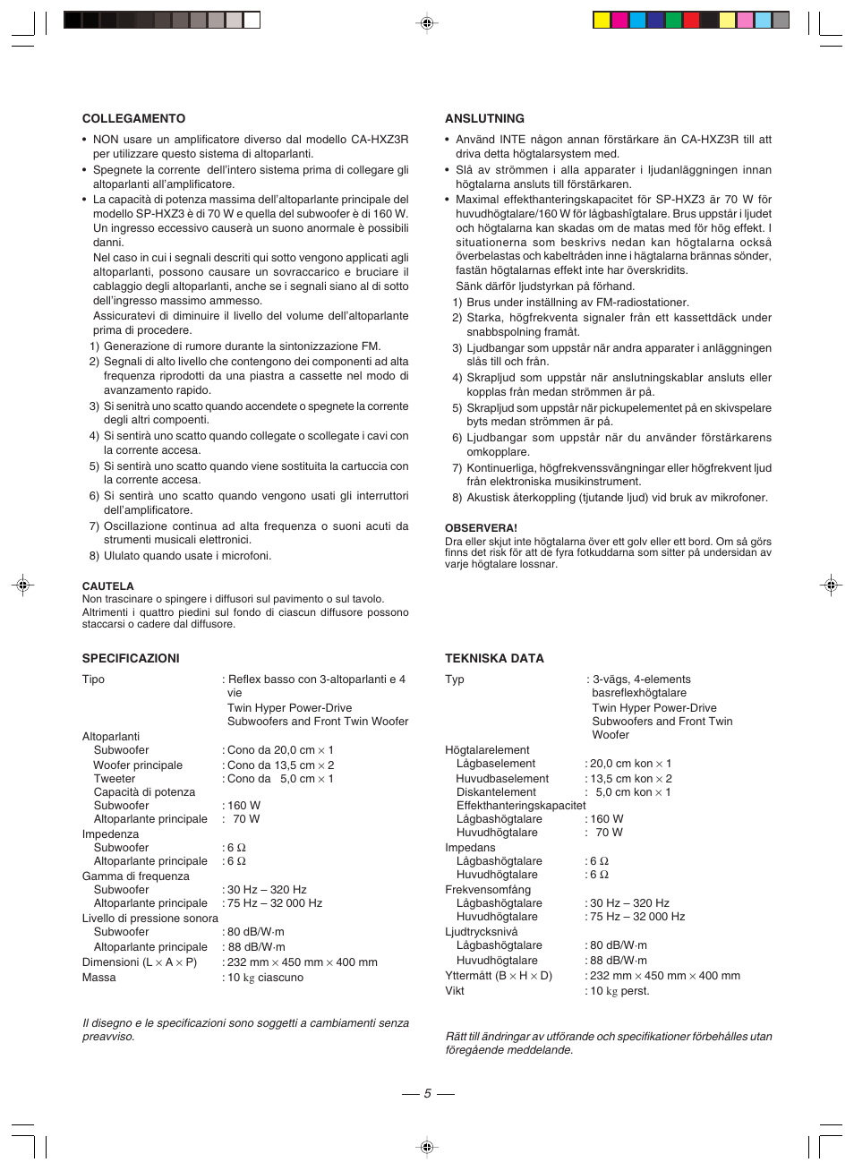 JVC CA-HXZ3R User Manual | Page 46 / 47