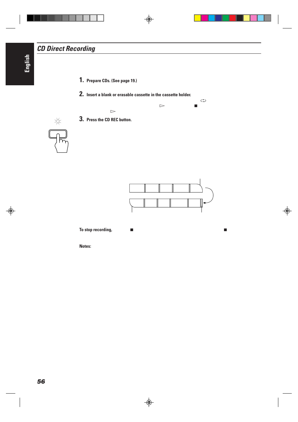 Cd direct recording, English | JVC CA-MD9R User Manual | Page 60 / 63