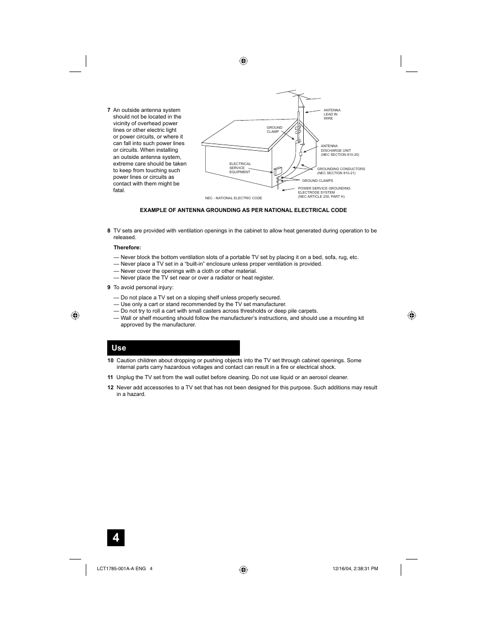 JVC AV 32F476  EN User Manual | Page 4 / 52