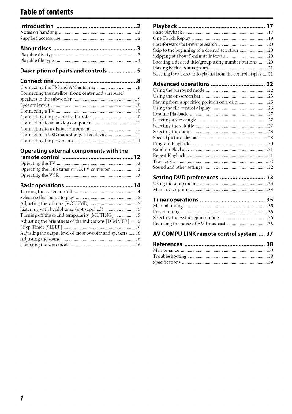 JVC TH-C30 User Manual | Page 4 / 46