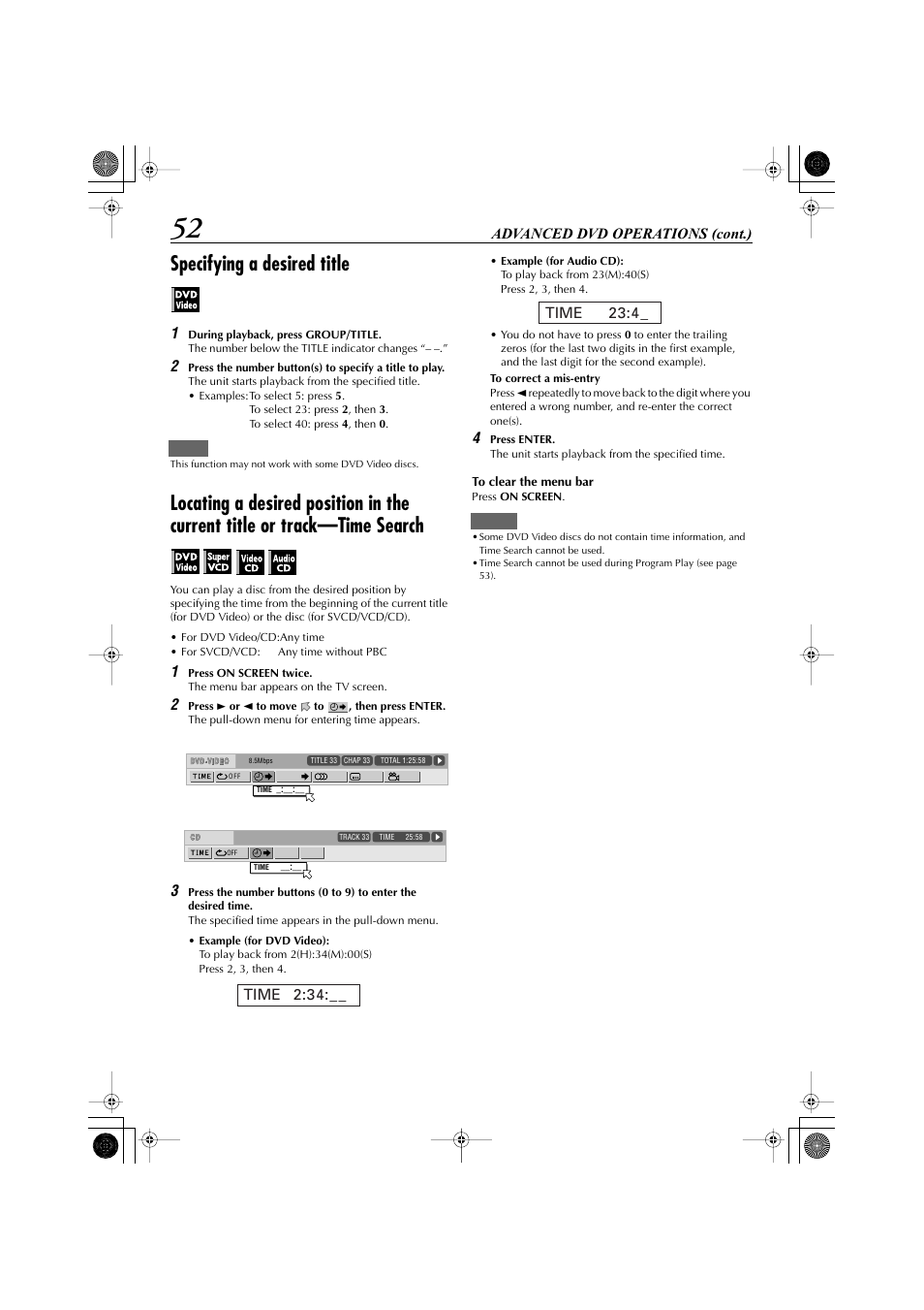 Specifying a desired title | JVC LET0239-001A User Manual | Page 52 / 96