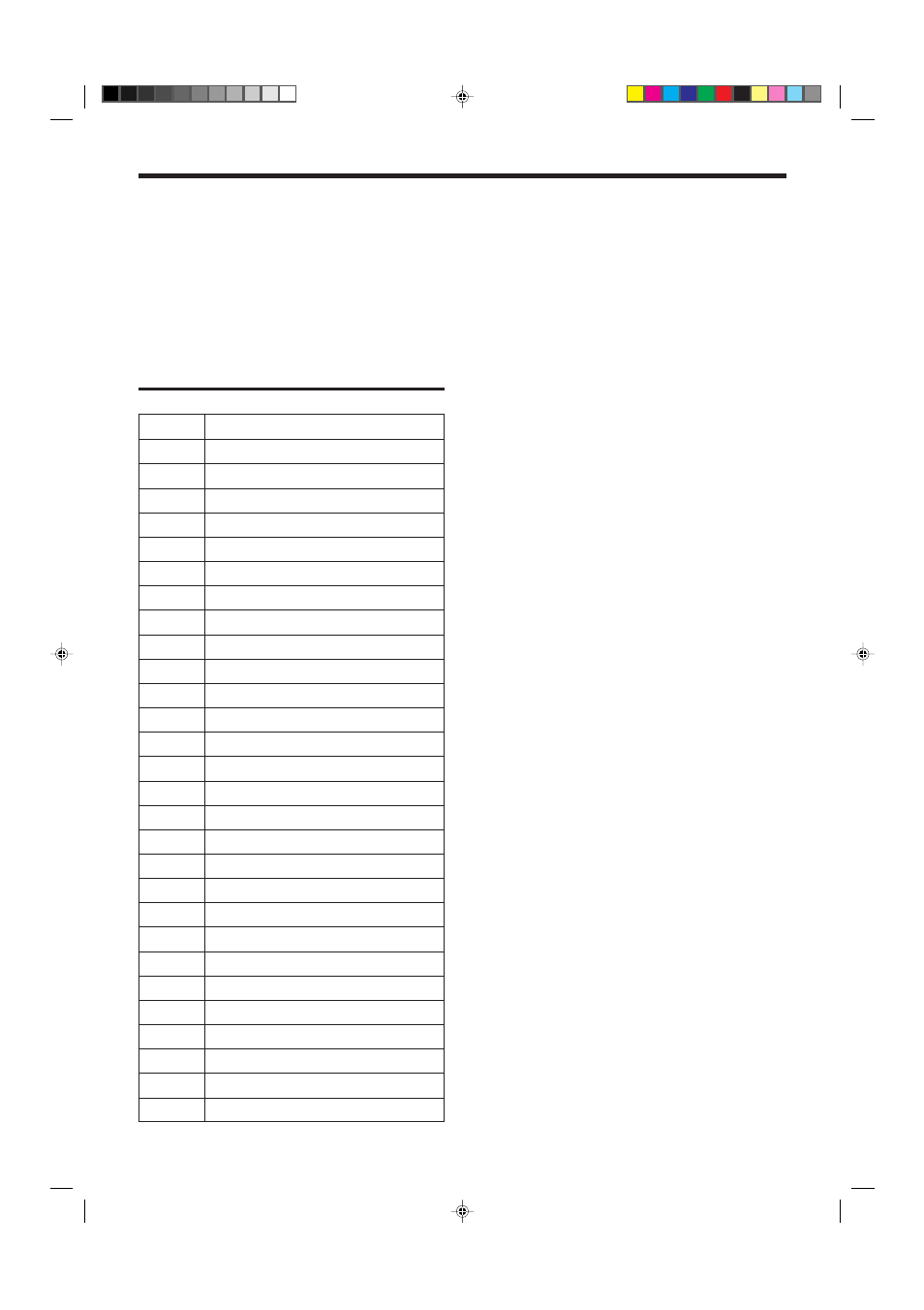 Basic operations preset code table | JVC XL-FV323TN User Manual | Page 13 / 27