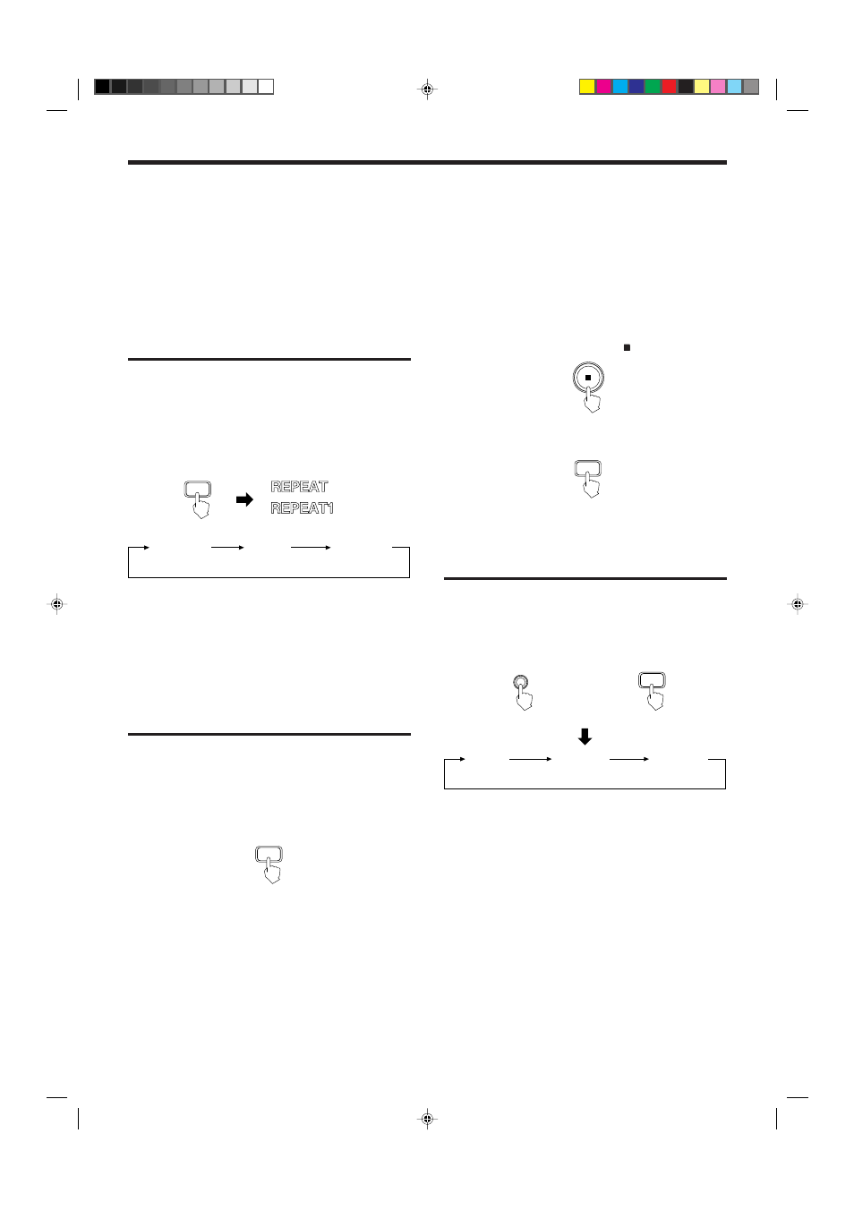 Repeating tracks, Randomly playing tracks | JVC XL-FV323TN User Manual | Page 15 / 27