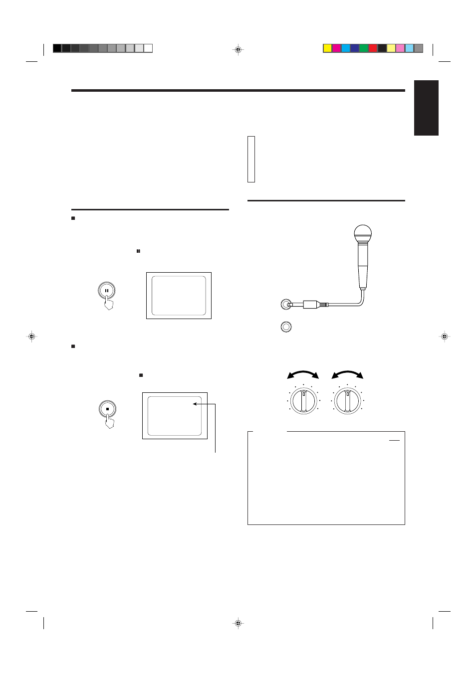 Using a microphone, English, Using a wired microphone | Various unique functions, Canceling all bookmarks on individual discs | JVC XL-FV323TN User Manual | Page 18 / 27