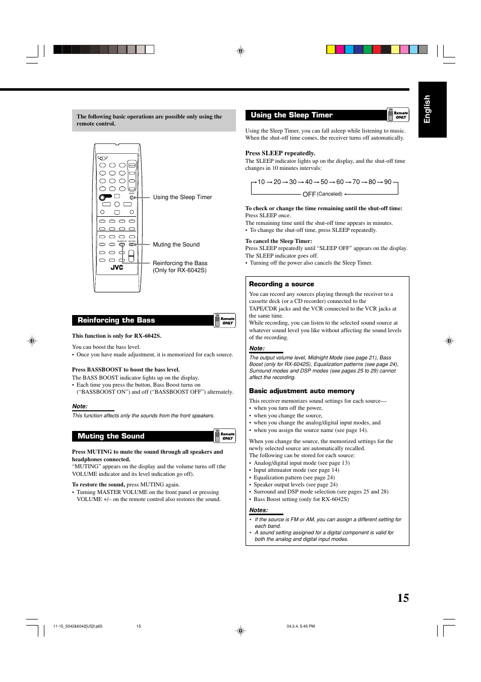 English | JVC LVT1140-004A User Manual | Page 19 / 43