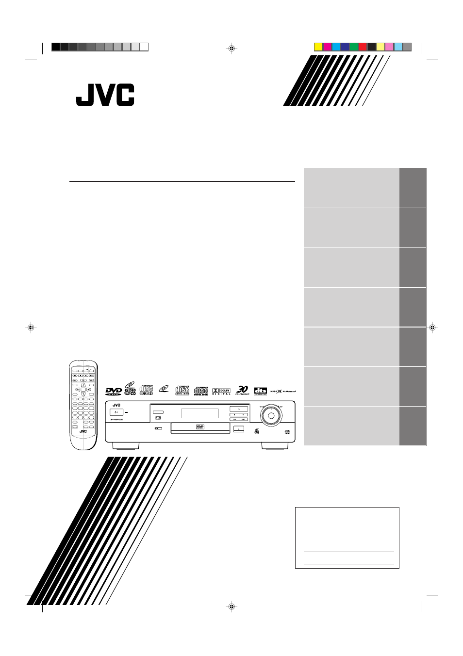 JVC XV-515GD  EN User Manual | 48 pages