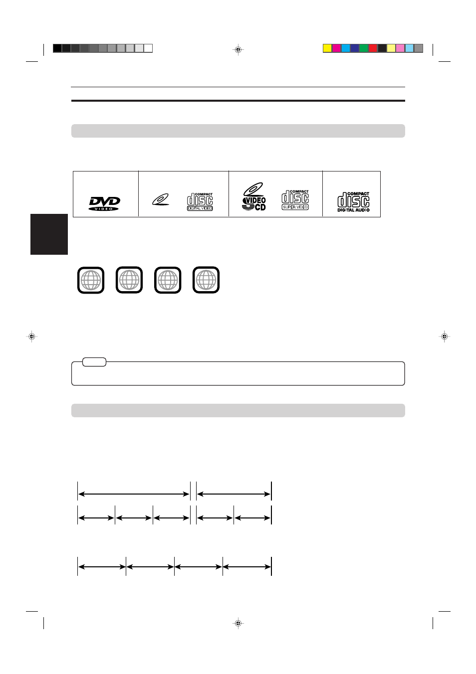 About discs, Playable disc types | JVC XV-515GD  EN User Manual | Page 14 / 48