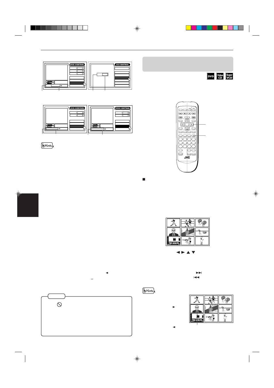 Press digest, Advanced operations, For dvd) | For audio cd) (for video cd), Example (for dvd), When you make a mistake, For svcd) | JVC XV-515GD  EN User Manual | Page 26 / 48
