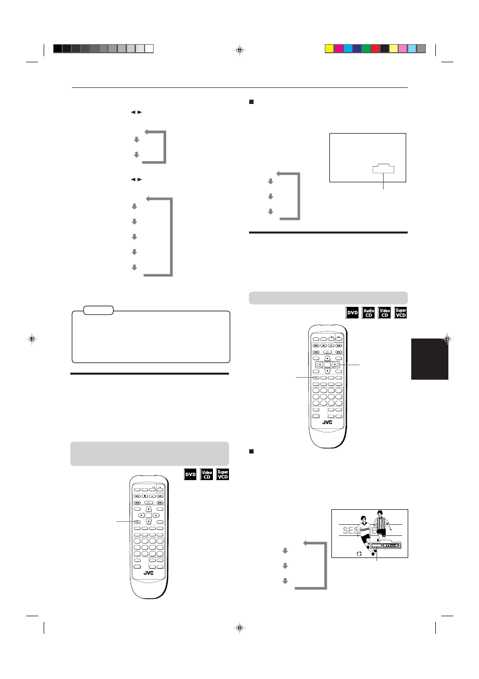 Selecting the picture character, Enjoying virtual surround sound, Press 3d phonic | JVC XV-515GD  EN User Manual | Page 35 / 48