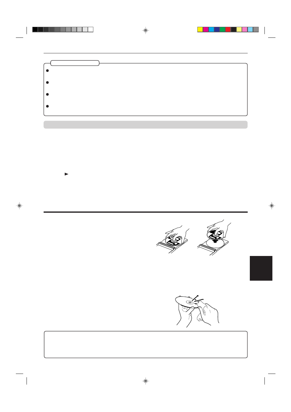 Care and handling of discs, Operation | JVC XV-515GD  EN User Manual | Page 43 / 48