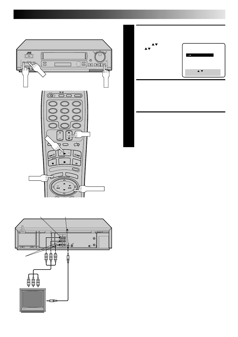 Enable av compu link playback, Return to normal screen, Perform av compu link playback | JVC HR-DD840KR User Manual | Page 31 / 68