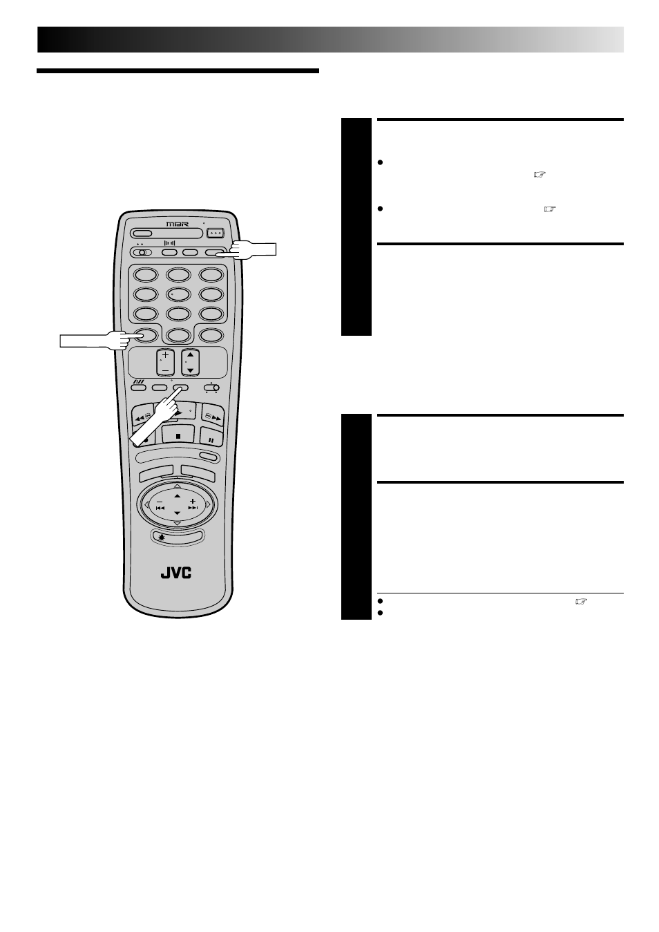Recording features, Engage tv mode, Select channel for viewing | Reset counter to zero, Display elapsed time on screen | JVC HR-DD840KR User Manual | Page 37 / 68