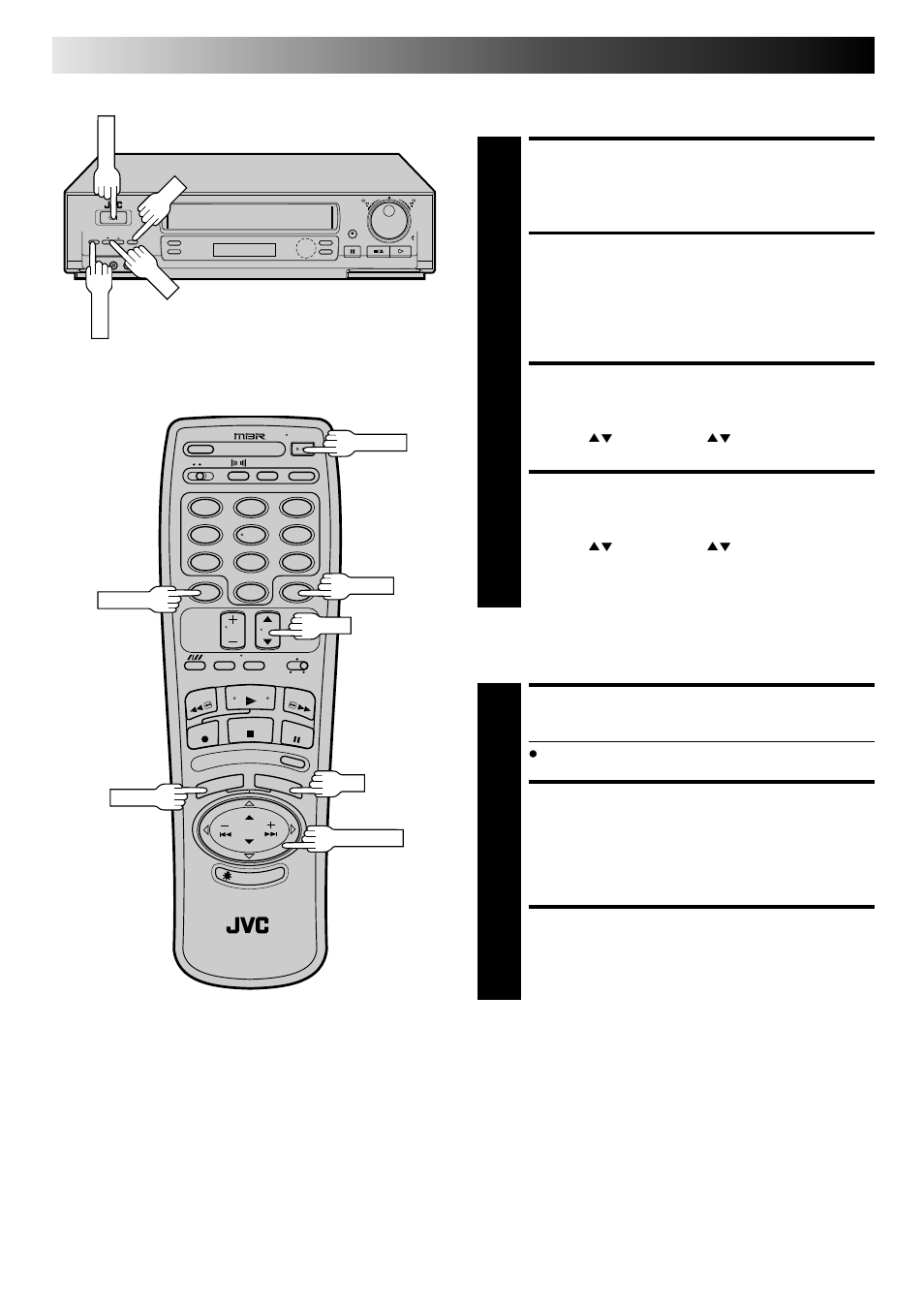 Disengage timer, Access main menu screen, Access program set screen | Check program information, Cancel a program, Return to normal screen, Re-engage timer, Timer recording (cont.) | JVC HR-DD840KR User Manual | Page 44 / 68
