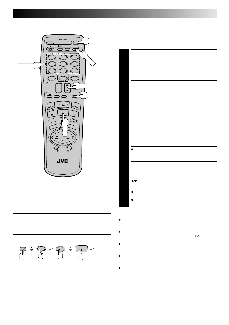 Turn on the dbs receiver, Set remote control mode, Enter dbs receiver brand | Operate dbs receiver, Dbs receiver multi-brand remote control | JVC HR-DD840KR User Manual | Page 55 / 68