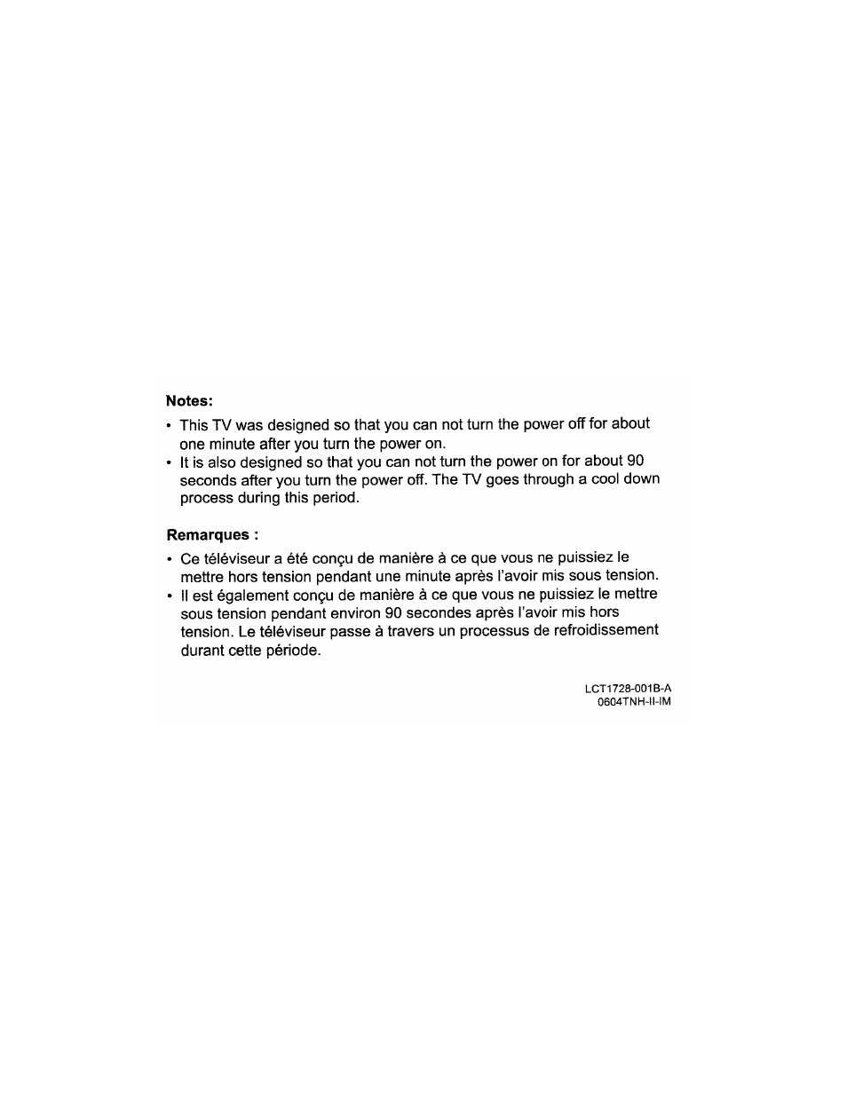 Note - power on / off delay | JVC HD-61Z585 User Manual | Page 84 / 89