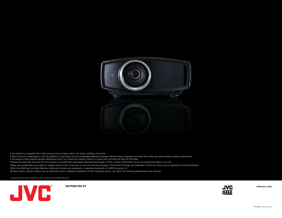 JVC DLA-HD750 User Manual | Page 8 / 8