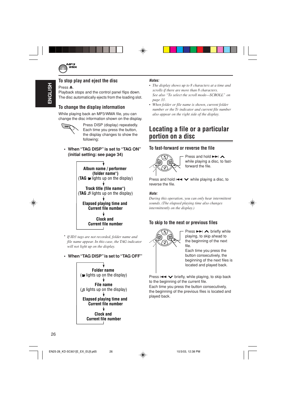 Locating a file or a particular portion on a disc | JVC GET0191-001A User Manual | Page 26 / 108