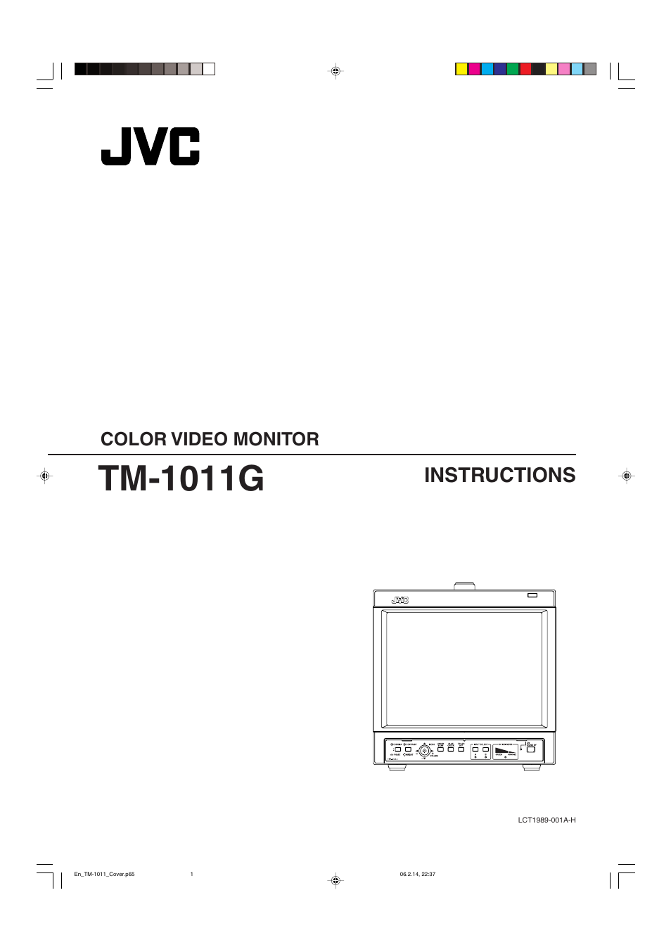 JVC TM-1011G User Manual | 20 pages