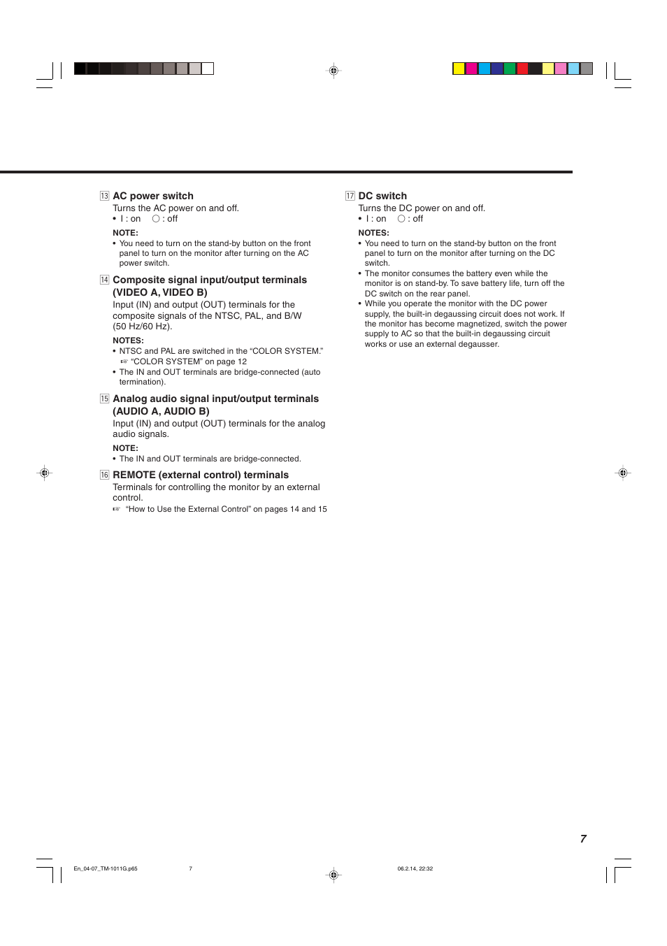 JVC TM-1011G User Manual | Page 7 / 20